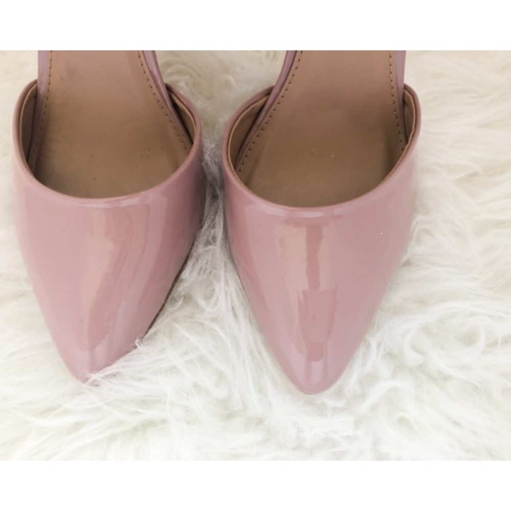 Cross Strap Pointed Toe Pumps - Picture 4 of 6